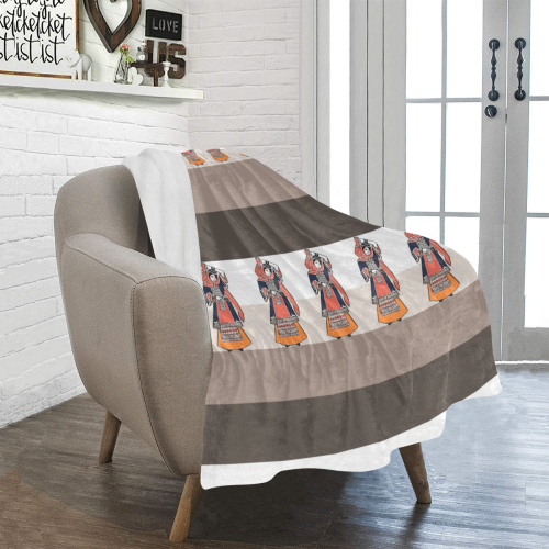 Girl with the Vase Ultra-Soft Micro Fleece Blanket 30''x40''