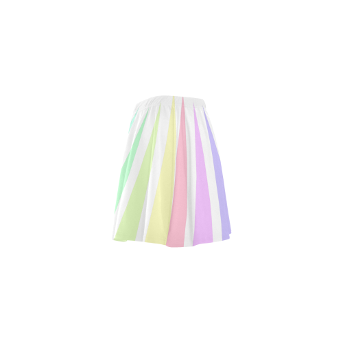 colorful gradient colored rainbow fading purple pink mint green colors cute kawaii Mini Skating Skirt (Model D36)