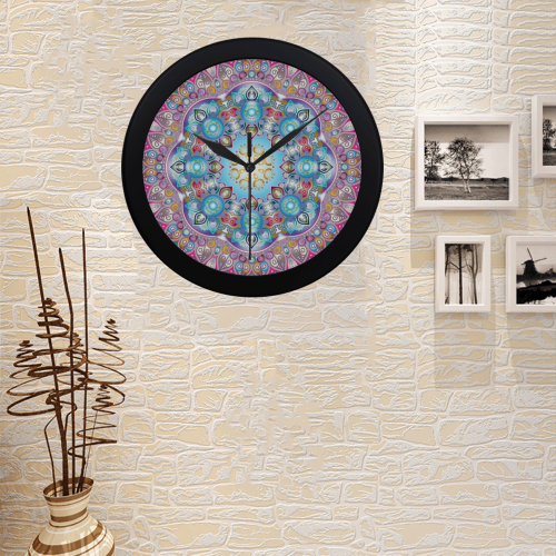 MANDALA DIAMONDS ARE FOREVER Circular Plastic Wall clock