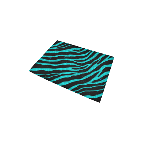 Ripped SpaceTime Stripes - Cyan Area Rug 2'7"x 1'8‘’