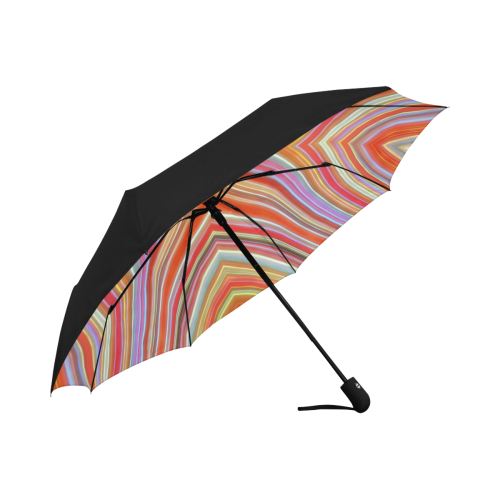 Wild Wavy X Lines 29 Anti-UV Auto-Foldable Umbrella (Underside Printing) (U06)