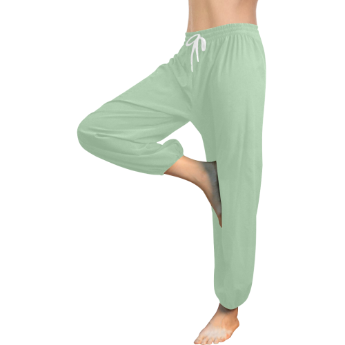 Pastel Green Women's All Over Print Harem Pants (Model L18)