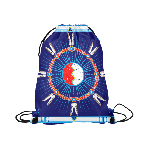 Crazy Horse Large Drawstring Bag Model 1604 (Twin Sides)  16.5"(W) * 19.3"(H)