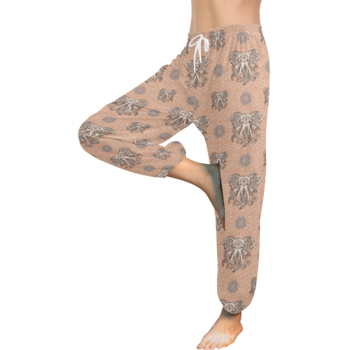 Ethnic Elephant Mandala Pattern Women's All Over Print Harem Pants (Model L18)