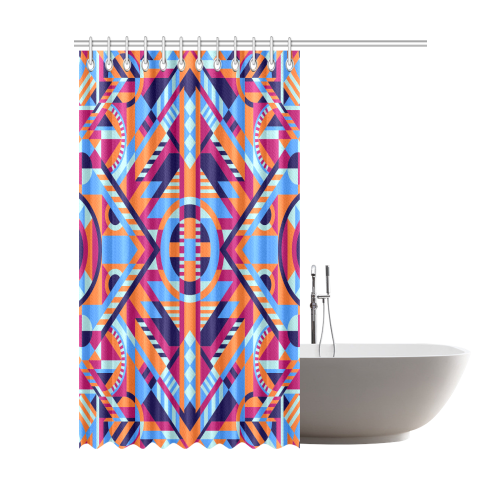 Modern Geometric Pattern Shower Curtain 72"x84"