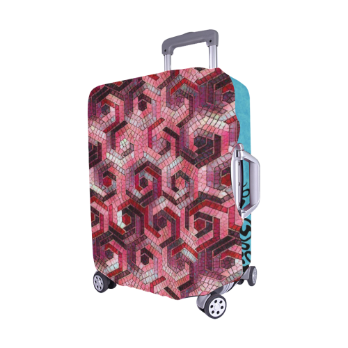 Pattern Factory 23 red by JamColors Luggage Cover/Medium 22"-25"