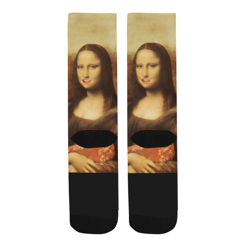 Mona Lisa Valentine's Day Trouser Socks