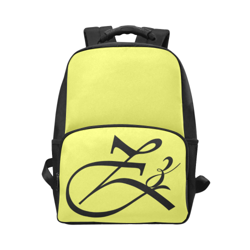 Alphabet Z Light Yellow Unisex Laptop Backpack (Model 1663)