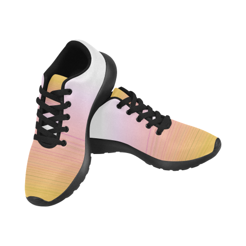 Gold pink lemons Women’s Running Shoes (Model 020)