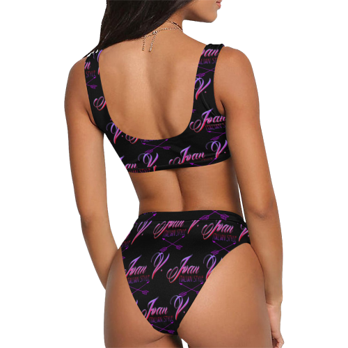 Ivan Venerucci Italian Style brand Sport Top & High-Waisted Bikini Swimsuit (Model S07)