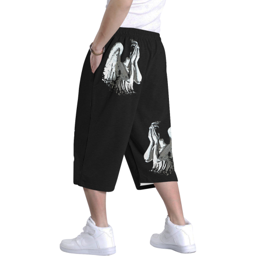 Alert - Weeping Angel  - Dont Blink 1 Men's All Over Print Baggy Shorts (Model L37)