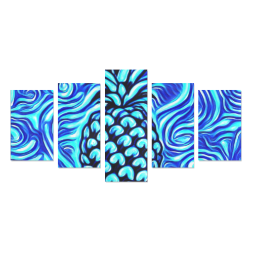Mermaid pineapple Canvas Print Sets C (No Frame)