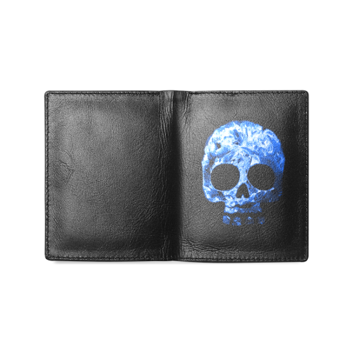 Ice Skull Men's Leather Wallet (Model 1612)