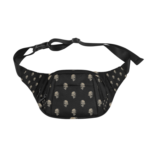 sparkling skulls C by JamColors Fanny Pack/Small (Model 1677)