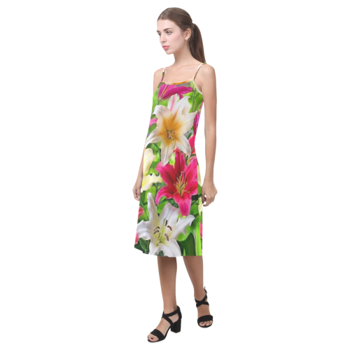 Real flowers Alcestis Slip Dress (Model D05)