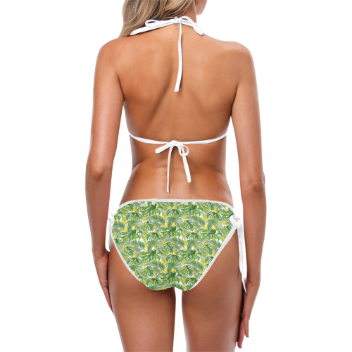 Palm Leaves Custom Bikini Swimsuit (Model S01)