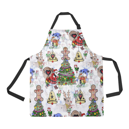 Christmas  Popart by Nico Bielow All Over Print Apron