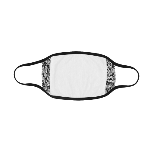Black And White Abstract Mouth Mask