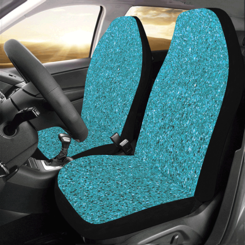 Turquoise Glitter Car Seat Covers (Set of 2)