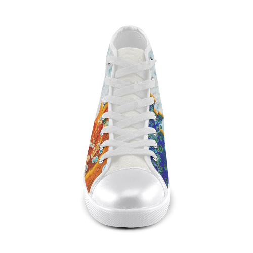 song of fire & ice high top Women's High Top Canvas Shoes (Model 002)
