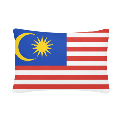 Malaysia Flag Custom Pillow Case 20"x 30" (One Side) (Set of 2)