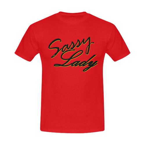 SL: B/Red Men's T-Shirt in USA Size (Front Printing Only)