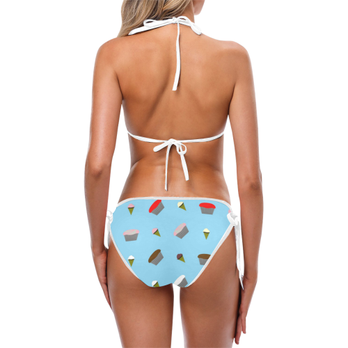 Cupcakes and Ice Cream Custom Bikini Swimsuit (Model S01)