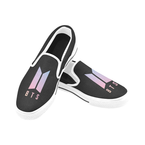 BTS Women's Unusual Slip-on Canvas Shoes (Model 019)