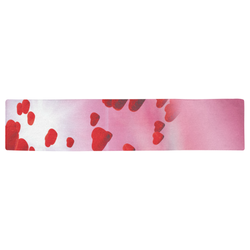 lovely romantic sky heart pattern for valentines day, mothers day, birthday, marriage Table Runner 16x72 inch