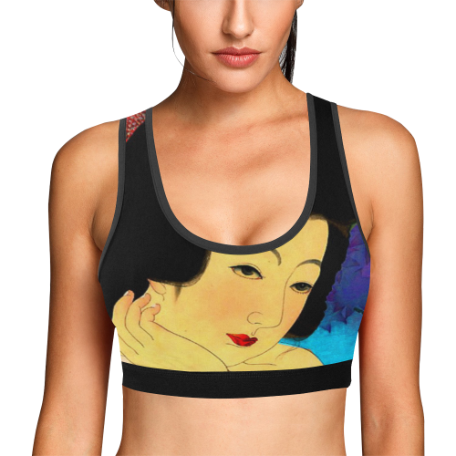 YOUNG BRIDE Women's All Over Print Sports Bra (Model T52)