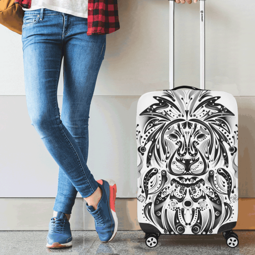 tribal lion Luggage Cover/Small 18"-21"