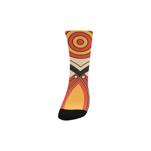 Geo Aztec Bull Tribal Kids' Custom Socks