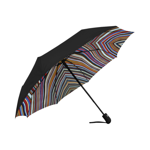 Wild Wavy X Lines 42 Anti-UV Auto-Foldable Umbrella (Underside Printing) (U06)