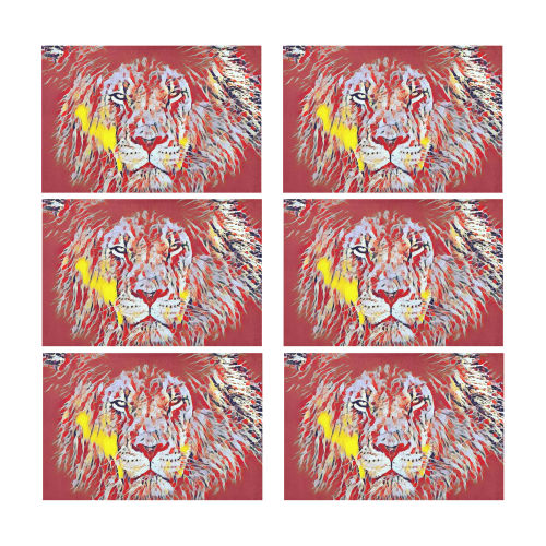 Lion of Juda Placemat 12’’ x 18’’ (Six Pieces)