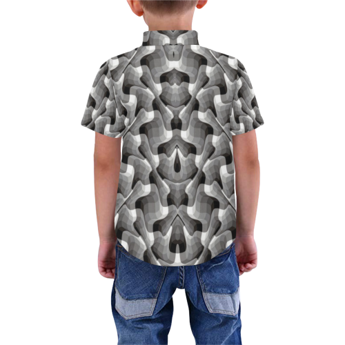 illusion Boys' All Over Print Short Sleeve Shirt (Model T59)