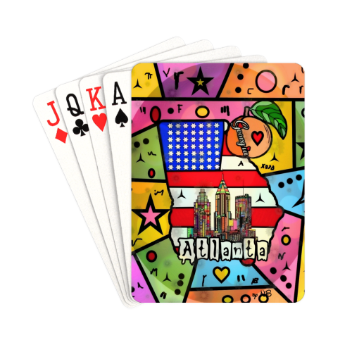Atlanta by Nico Bielow Playing Cards 2.5"x3.5"