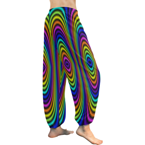 O rainbow Women's All Over Print Harem Pants (Model L18)