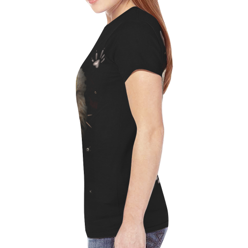 Shaman Totem Eagle New All Over Print T-shirt for Women (Model T45)