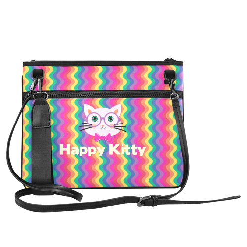 Happy kitty Slim Clutch Bag (Model 1668)