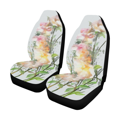 Blend Roses, floral watercolor Car Seat Covers (Set of 2)