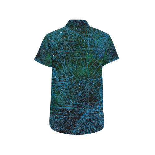 System Network Connection Men's All Over Print Short Sleeve Shirt/Large Size (Model T53)