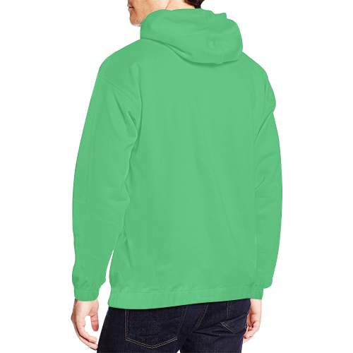 color Paris green All Over Print Hoodie for Men (USA Size) (Model H13)
