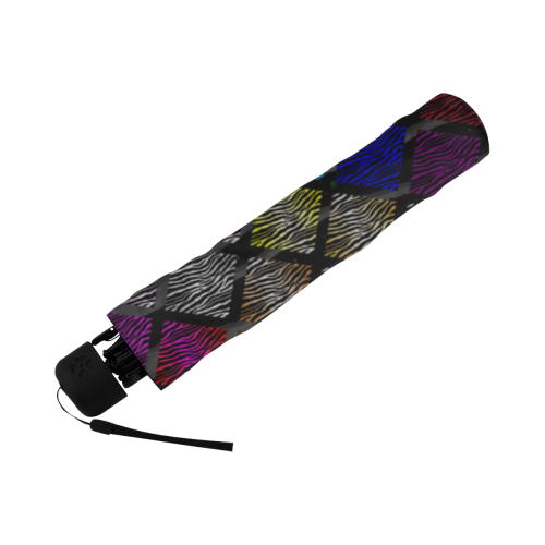 Ripped SpaceTime Stripes Collection Anti-UV Foldable Umbrella (Underside Printing) (U07)