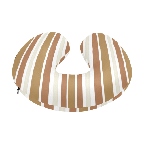 Gold Sienna Stripes U-Shape Travel Pillow