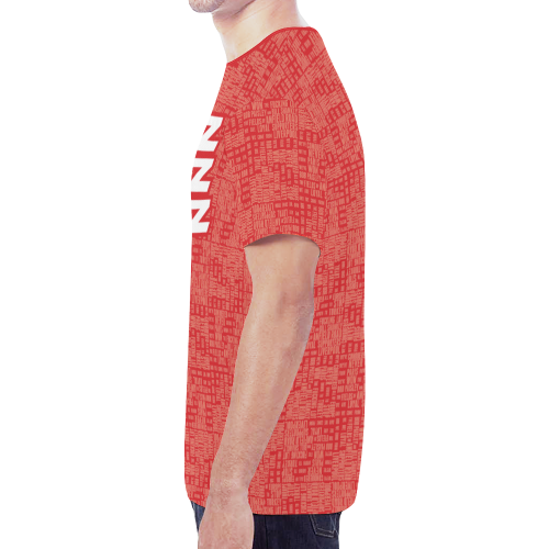 Allez Allez Allez Red New All Over Print T-shirt for Men/Large Size (Model T45)