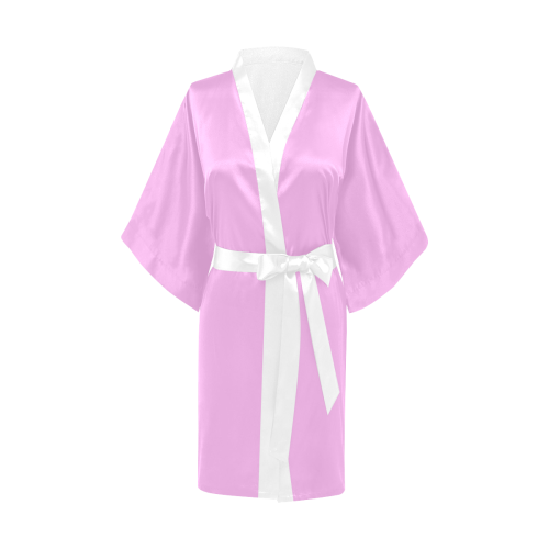 Siamese Cat Sugar Skull Pink/White Kimono Robe