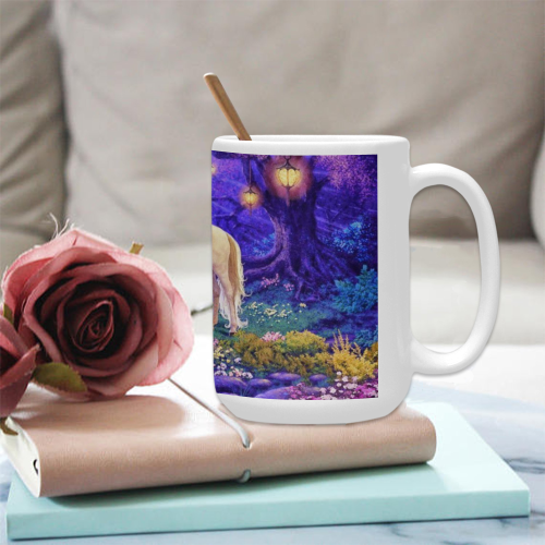 unicorn princess Custom Ceramic Mug (15OZ)