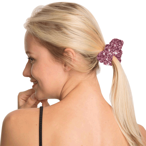 New Sparkling Glitter Print C by JamColors All Over Print Hair Scrunchie