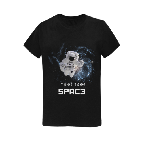 Astronaut in Space Women's T-Shirt in USA Size (Two Sides Printing)