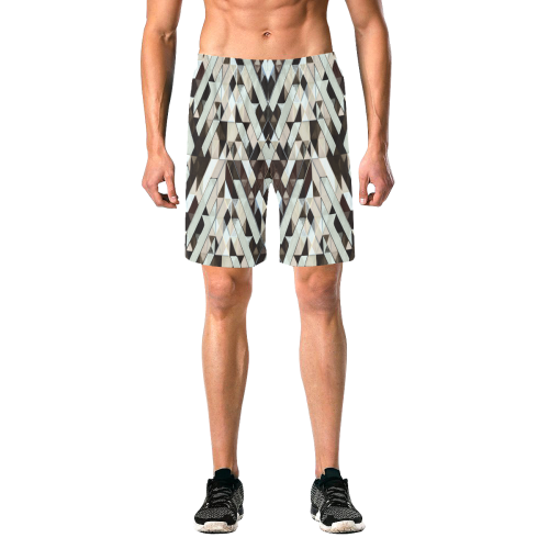 Shredded Men's All Over Print Elastic Beach Shorts (Model L20)